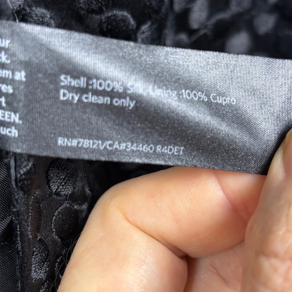 Eileen Fisher Embroidery Silk Long Jacket Sz PS Evening Formal Luxury Minimalist - Picture 7 of 12